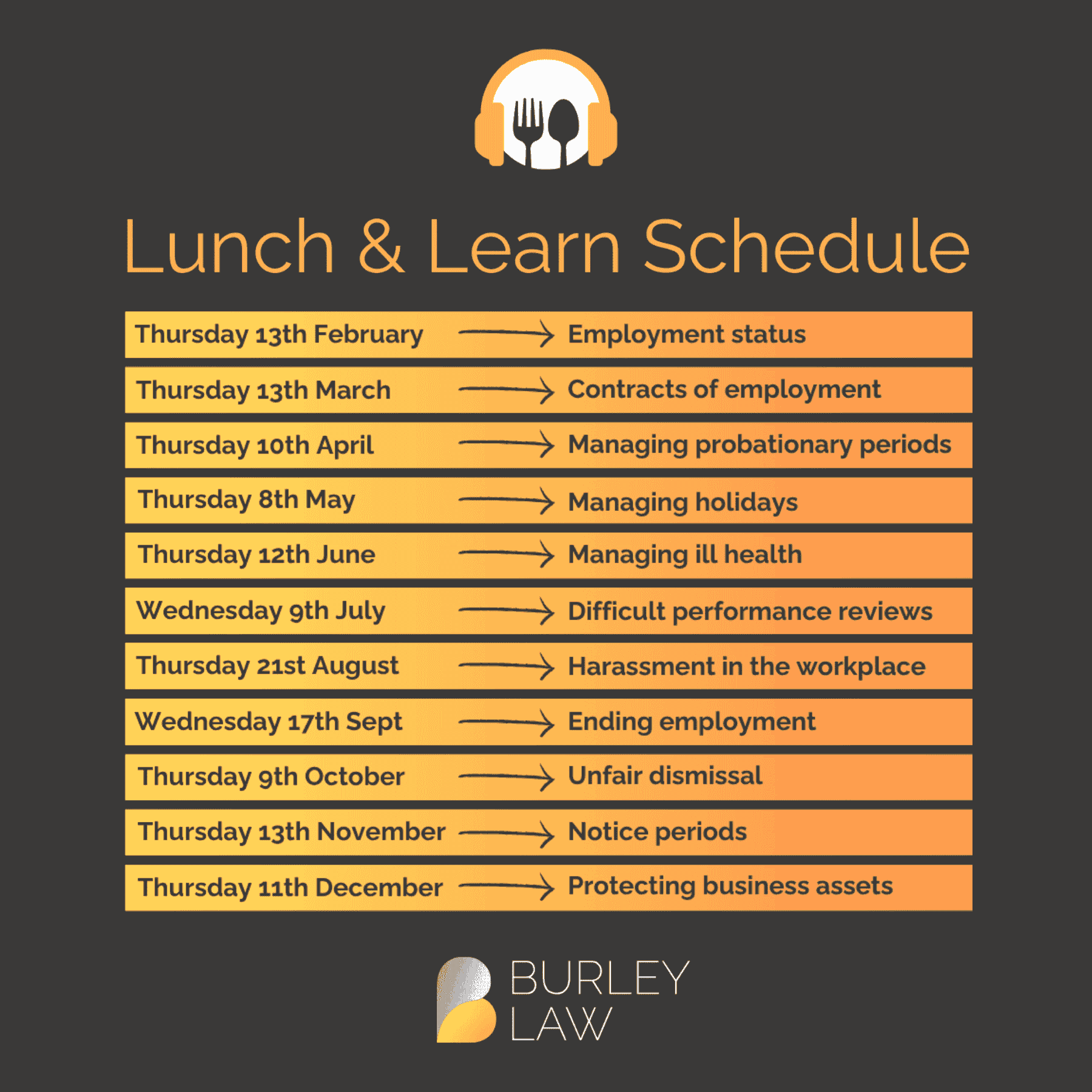 Burley Law Lunch and Learn Autumn